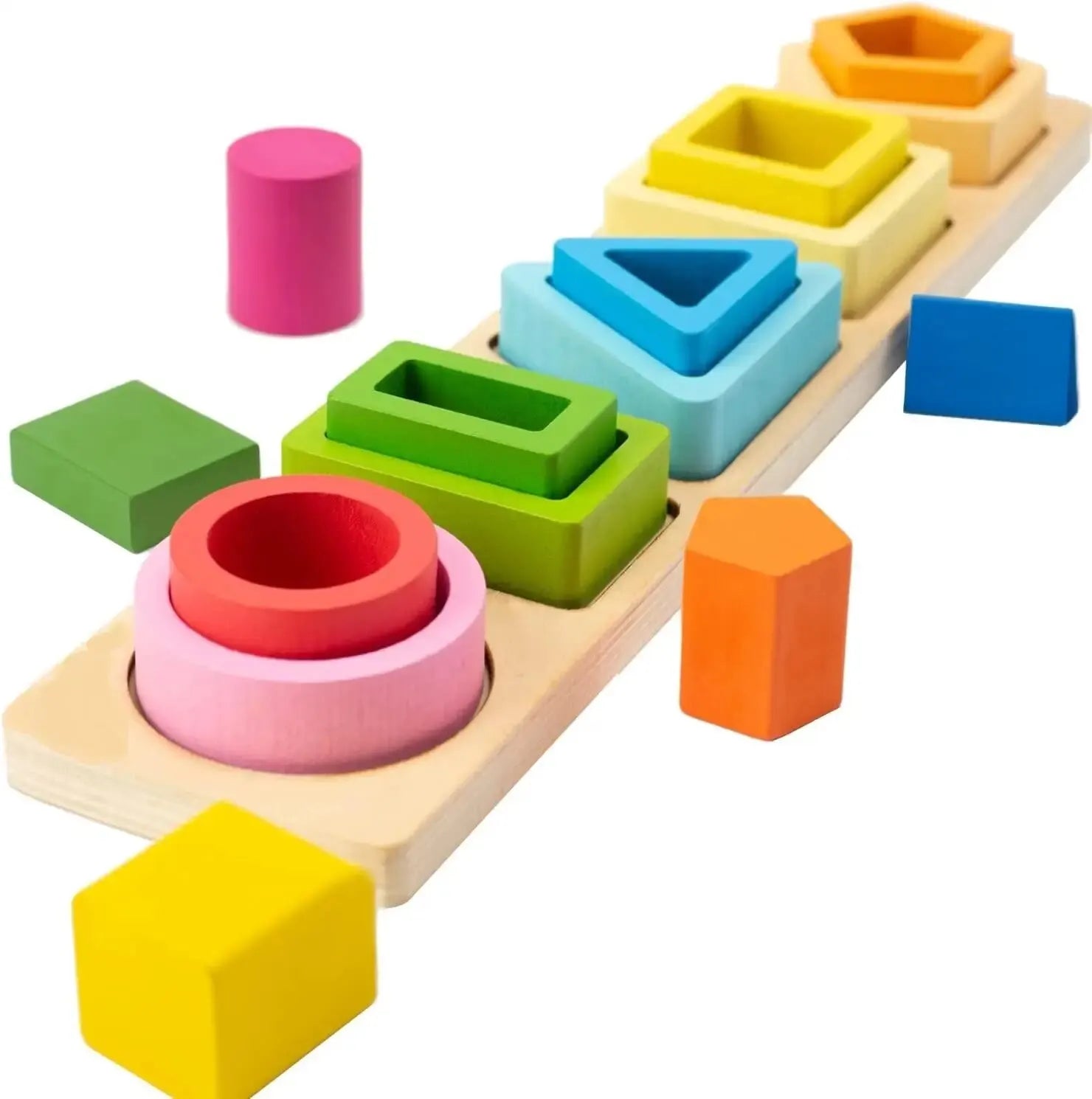 Jouets empilables tri de formes