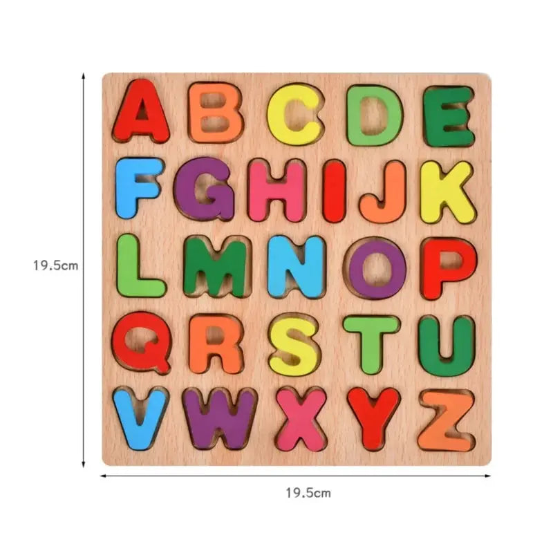 Puzzle en bois Alphabet 3D